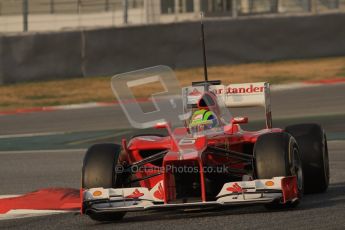 © 2012 Octane Photographic Ltd. Barcelona Winter Test 2 Day 3 - Saturday 3rd March 2012. Ferrari F2012 - Felipe Massa. Digital Ref : 0233lw7d2574