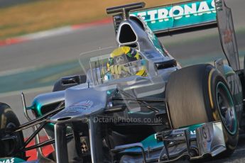 © 2012 Octane Photographic Ltd. Barcelona Winter Test Day 3 - Saturday 3rd March 2012. Mercedes W03 - Nico Rosberg. Digital Ref : 0233lw7d2633