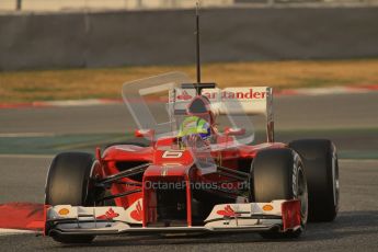 © 2012 Octane Photographic Ltd. Barcelona Winter Test 2 Day 3 - Saturday 3rd March 2012. Ferrari F2012 - Felipe Massa. Digital Ref : 0233lw7d2673