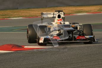 © 2012 Octane Photographic Ltd. Barcelona Winter Test 2 Day 3 - Saturday 3rd March 2012. Sauber C31 - Sergio Perez. Digital Ref : 0233lw7d2790