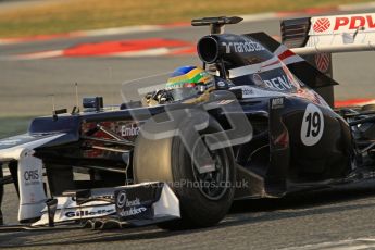 © 2012 Octane Photographic Ltd. Barcelona Winter Test 2 Day 3 - Saturday 3rd March 2012. Williams FW34 - Bruno Senna. Digital Ref : 0233lw7d2917