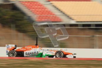 © 2012 Octane Photographic Ltd. Barcelona Winter Test 2 Day 3 - Saturday 3rd March 2012. Force India VJM05 - Paul di Resta. Digital Ref : 0233lw7d3153