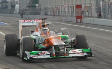 © 2012 Octane Photographic Ltd. Barcelona Winter Test 2 Day 4 - Sunday 4th March 2012. Force India VJM05 - Nico Hulkenberg. Digital Ref : 0234cb1d2816