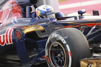 © 2012 Octane Photographic Ltd. Barcelona Winter Test 2 Day 4 - Sunday 4th March 2012. Toro Rosso STR7 - Daniel Ricciardo. Digital Ref : 0234cb1d2837