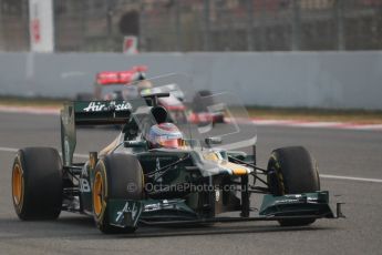 © 2012 Octane Photographic Ltd. Barcelona Winter Test 2 Day 4 - Sunday 4th March 2012. Caterham CT01 - Vitaly Petrov. Digital Ref : 0234cb1d3016