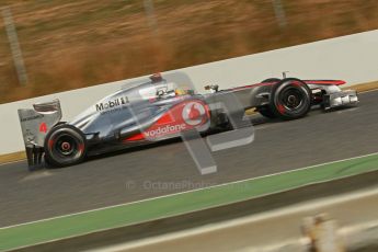 © 2012 Octane Photographic Ltd. Barcelona Winter Test 2 Day 4 - Sunday 4th March 2012. McLaren MP4/27 - Lewis Hamilton. Digital Ref : 0234cb1d3144