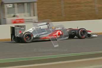 © 2012 Octane Photographic Ltd. Barcelona Winter Test 2 Day 4 - Sunday 4th March 2012. McLaren MP4/27 - Lewis Hamilton. Digital Ref : 0234cb1d3145