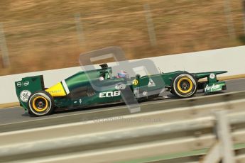 © 2012 Octane Photographic Ltd. Barcelona Winter Test 2 Day 4 - Sunday 4th March 2012. Caterham CT01 - Vitaly Petrov. Digital Ref : 0234cb1d3195