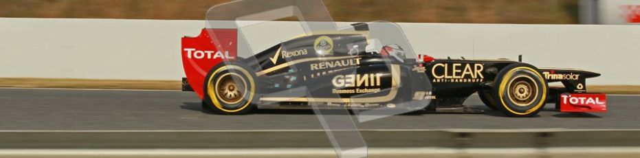 © 2012 Octane Photographic Ltd. Barcelona Winter Test 2 Day 4 - Sunday 4th March 2012. Lotus E20 - Kimi Raikkonen. Digital Ref : 0234cb1d3210