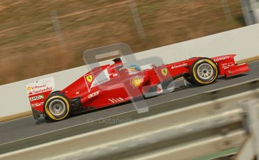 © 2012 Octane Photographic Ltd. Barcelona Winter Test 2 Day 4 - Sunday 4th March 2012. Ferrari F2012 - Fernando Alonso. Digital Ref : 0234cb1d3222