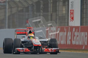 © 2012 Octane Photographic Ltd. Barcelona Winter Test 2 Day 4 - Sunday 4th March 2012. McLaren MP4/27 - Lewis Hamilton. Digital Ref : 0234cb7d0029