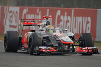 © 2012 Octane Photographic Ltd. Barcelona Winter Test 2 Day 4 - Sunday 4th March 2012. McLaren MP4/27 - Lewis Hamilton. Digital Ref : 0234cb7d0033