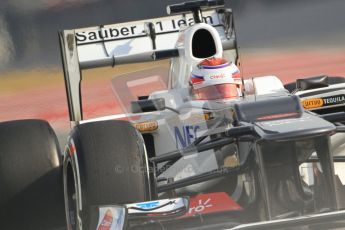 © 2012 Octane Photographic Ltd. Barcelona Winter Test 2 Day 4 - Sunday 4th March 2012. Sauber C31 - Kamui Kobayashi. Digital Ref : 0234cb7d0130