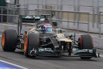 © 2012 Octane Photographic Ltd. Barcelona Winter Test 2 Day 4 - Sunday 4th March 2012. Caterham CT01 - Vitaly Petrov. Digital Ref : 0234lw7d3705