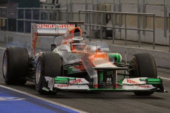 © 2012 Octane Photographic Ltd. Barcelona Winter Test 2 Day 4 - Sunday 4th March 2012. Force India VJM05 - Nico Hulkenberg. Digital Ref : 0234lw7d4068