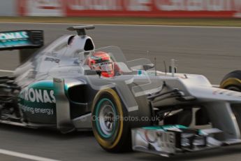 © 2012 Octane Photographic Ltd. Barcelona Winter Test Day 4 - Sunday 4th March 2012. Mercedes W03 - Michael Schumacher. Digital Ref : 0234lw7d4259