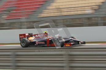 © Octane Photographic Ltd. GP2 Winter testing Barcelona Day 1, Tuesday 6th March 2012. Venezuela GP Lazarus, Giancarlo Senerelli. Digital Ref :