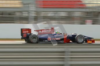 © Octane Photographic Ltd. GP2 Winter testing Barcelona Day 1, Tuesday 6th March 2012. Venezuela GP Lazarus, Fabrizio Crestani. Digital Ref :