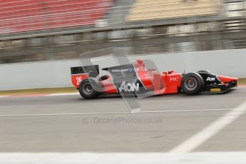 © Octane Photographic Ltd. GP2 Winter testing Barcelona Day 1, Tuesday 6th March 2012. Marussia Carlin, Max Chilton. Digital Ref : 0235cb1d3714