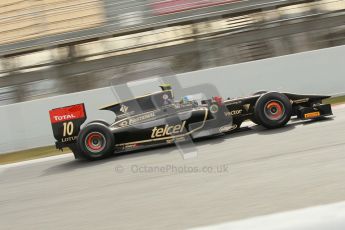© Octane Photographic Ltd. GP2 Winter testing Barcelona Day 1, Tuesday 6th March 2012. Lotus GP, Esteban Gutierrez. Digital Ref : 0235cb1d3721