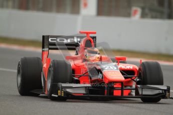 © Octane Photographic Ltd. GP2 Winter testing Barcelona Day 1, Tuesday 6th March 2012. Marussia Carlin, Max Chilton. Digital Ref : 0235cb7d0231