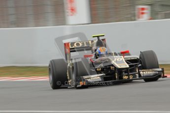 © Octane Photographic Ltd. GP2 Winter testing Barcelona Day 1, Tuesday 6th March 2012. Lotus GP, Esteban Gutierrez. Digital Ref : 0235cb7d0268