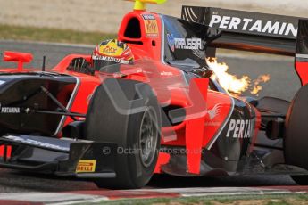 © Octane Photographic Ltd. GP2 Winter testing Barcelona Day 1, Tuesday 6th March 2012. Marussia Carlin, Rio Haryanto. Digital Ref : 0235cb7d0331