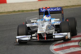 © Octane Photographic Ltd. GP2 Winter testing Barcelona Day 1, Tuesday 6th March 2012. Barwa Addax Team, Johnny Cecotto Jnr. Digital Ref : 0235cb7d0354