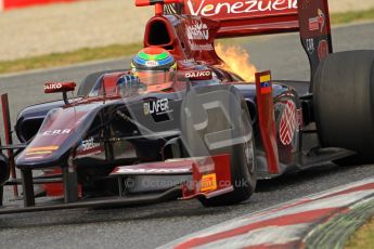 © Octane Photographic Ltd. GP2 Winter testing Barcelona Day 1, Tuesday 6th March 2012. Venezuela GP Lazarus, Fabrizio Crestani. Digital Ref : 0235cb7d0482