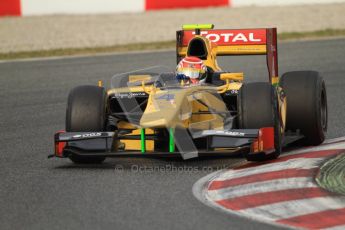 © Octane Photographic Ltd. GP2 Winter testing Barcelona Day 1, Tuesday 6th March 2012. DAMS, Felipe Nasr. Digital Ref : 0235cb7d0499