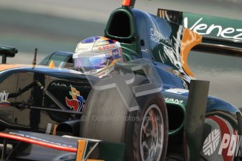 © Octane Photographic Ltd. GP2 Winter testing Barcelona Day 1, Tuesday 6th March 2012. Caterham Racing, Rodolfo Gonzales. Digital Ref : 0235cb7d0722