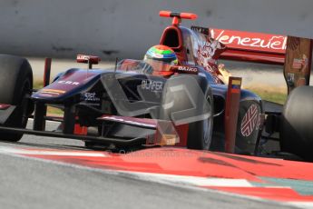 © Octane Photographic Ltd. GP2 Winter testing Barcelona Day 1, Tuesday 6th March 2012. Venezuela GP Lazarus, Fabrizio Crestani. Digital Ref : 0235cb7d0932