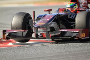 © Octane Photographic Ltd. GP2 Winter testing Barcelona Day 1, Tuesday 6th March 2012. Venezuela GP Lazarus, Fabrizio Crestani. Digital Ref : 0235cb7d1081