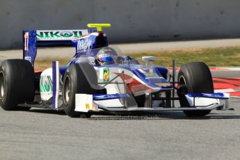 © Octane Photographic Ltd. GP2 Winter testing Barcelona Day 1, Tuesday 6th March 2012. Trident Racing, Julian Leal. Digital Ref : 0235cb7d1144