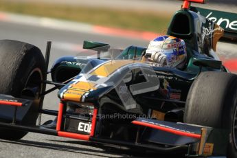 © Octane Photographic Ltd. GP2 Winter testing Barcelona Day 1, Tuesday 6th March 2012. Caterham Racing, Rodolfo Gonzales. Digital Ref : 0235cb7d1281