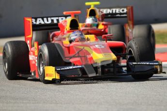 © Octane Photographic Ltd. GP2 Winter testing Barcelona Day 1, Tuesday 6th March 2012. Racing Engineering, Fabio Leimer and Nathanael Berthon. Digital Ref : 0235cb7d1480