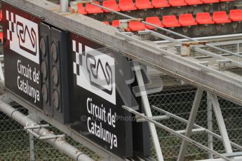 © Octane Photographic Ltd. GP2 Winter testing Barcelona Day 1, Tuesday 6th March 2012. Barcelona start finish light gantry. Digital Ref : 0235lw7d5337