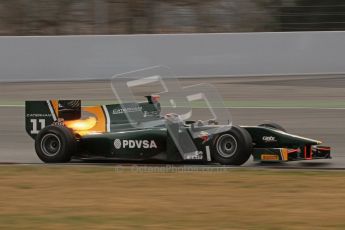 © Octane Photographic Ltd. GP2 Winter testing Barcelona Day 1, Tuesday 6th March 2012. Caterham Racing, Rodolfo Gonzales. Digital Ref : 0235lw7d5588