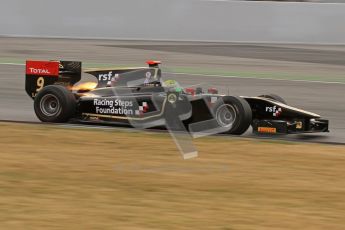 © Octane Photographic Ltd. GP2 Winter testing Barcelona Day 1, Tuesday 6th March 2012. Lotus GP, James Calado, Racing Steps. Digital Ref : 0235lw7d5700