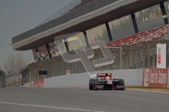 © Octane Photographic Ltd. GP2 Winter testing Barcelona Day 1, Tuesday 6th March 2012. Venezuela GP Lazarus, Giancarlo Senerelli. Digital Ref : 0235lw7d5860