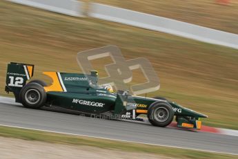 © Octane Photographic Ltd. GP2 Winter testing Barcelona Day 1, Tuesday 6th March 2012. Caterham Racing, Giedo Van der Garde. Digital Ref : 0235lw7d6157