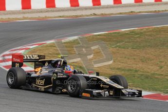 © Octane Photographic Ltd. GP2 Winter testing Barcelona Day 1, Tuesday 6th March 2012. Lotus GP, Esteban Gutierrez. Digital Ref : 0235lw7d6233