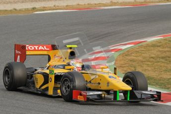 © Octane Photographic Ltd. GP2 Winter testing Barcelona Day 1, Tuesday 6th March 2012. DAMS, Felipe Nasr. Digital Ref : 0235lw7d6244