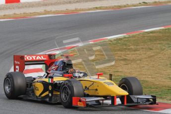 © Octane Photographic Ltd. GP2 Winter testing Barcelona Day 1, Tuesday 6th March 2012. DAMS, Davide Valsecchi. Digital Ref : 0235lw7d6255