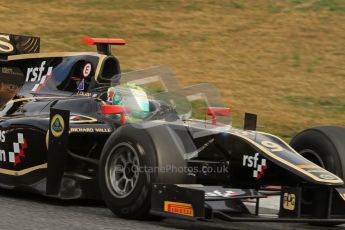 © Octane Photographic Ltd. GP2 Winter testing Barcelona Day 1, Tuesday 6th March 2012. Lotus GP, James Calado, Racing Steps. Digital Ref : 0235lw7d6299