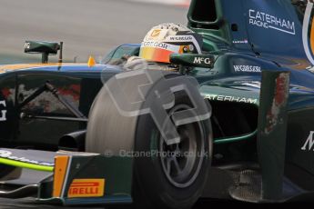 © Octane Photographic Ltd. GP2 Winter testing Barcelona Day 1, Tuesday 6th March 2012. Caterham Racing, Giedo Van der Garde. Digital Ref : 0235lw7d6872