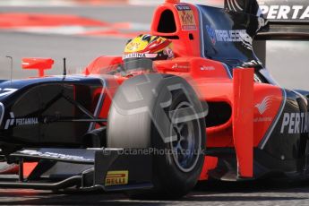 © Octane Photographic Ltd. GP2 Winter testing Barcelona Day 1, Tuesday 6th March 2012. Marussia Carlin, Rio Haryanto. Digital Ref : 0235lw7d7484