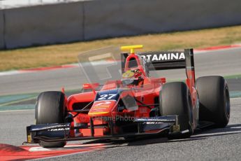 © Octane Photographic Ltd. GP2 Winter testing Barcelona Day 1, Tuesday 6th March 2012. Marussia Carlin, Rio Haryanto. Digital Ref : 0235lw7d7590