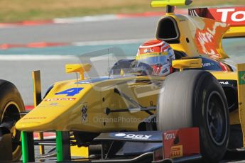 © Octane Photographic Ltd. GP2 Winter testing Barcelona Day 1, Tuesday 6th March 2012. DAMS, Felipe Nasr. Digital Ref : 0235lw7d7748