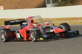 © Octane Photographic Ltd. GP2 Winter testing Barcelona Day 2, Wednesday 7th March 2012. Marussia Carlin, Max Chilton. Digital Ref : 0236cb1d4203